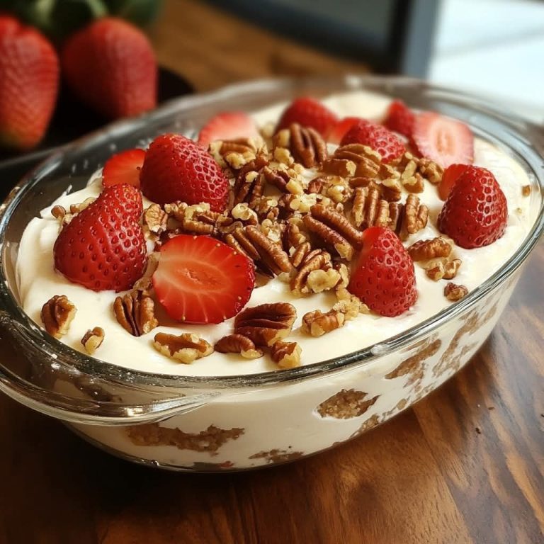 Tiramisu z truskawkami i pekanami