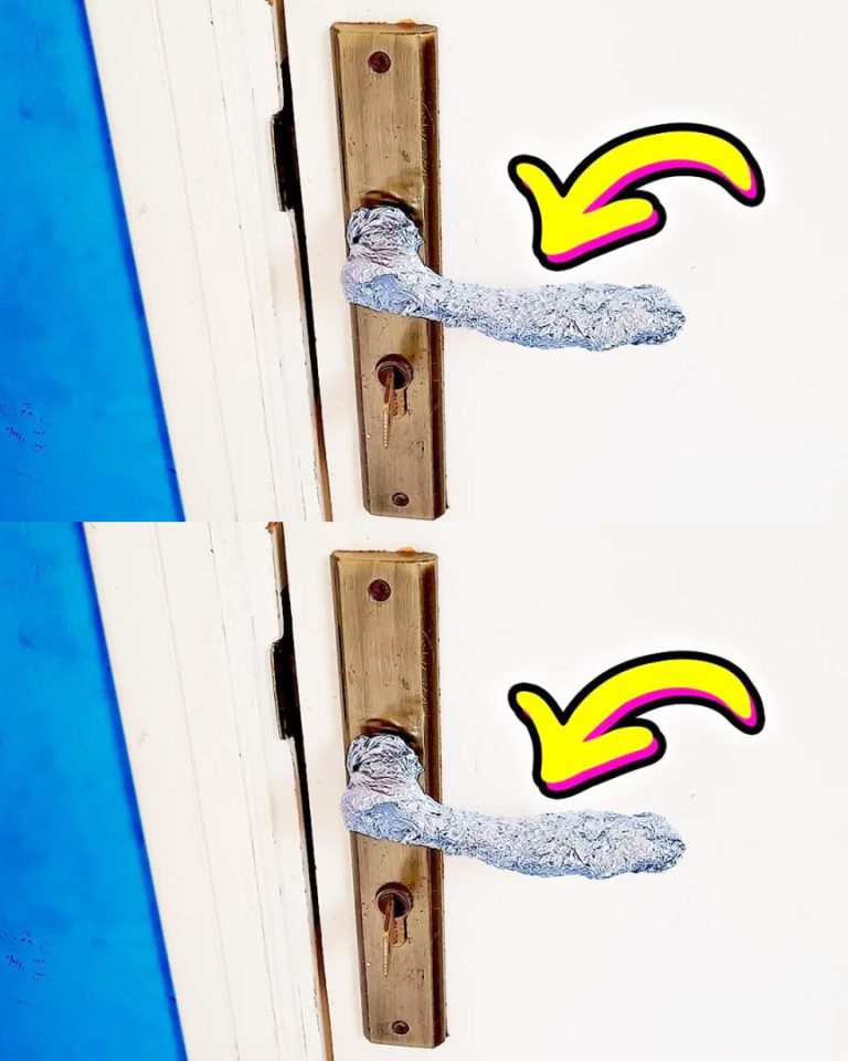 Oto dlaczego warto umieścić folię aluminiową na klamce drzwi