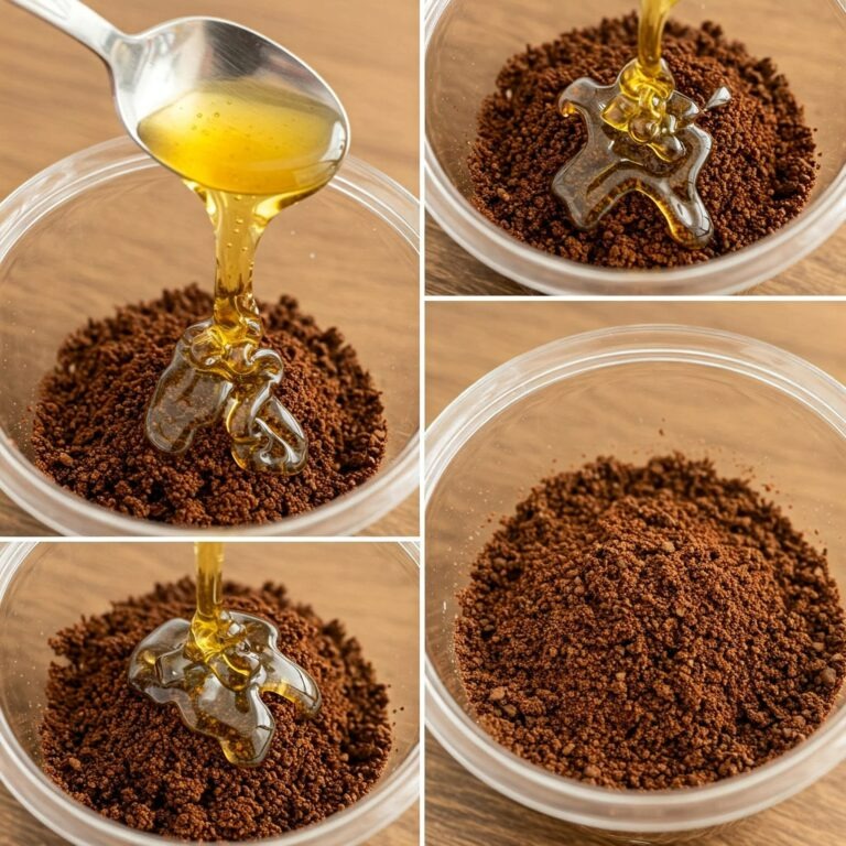 Łatwa w wykonaniu maseczka do twarzy z miodu i kawy: złuszczająca, nawilżająca, oczyszczająca i przeciwstarzeniowa.