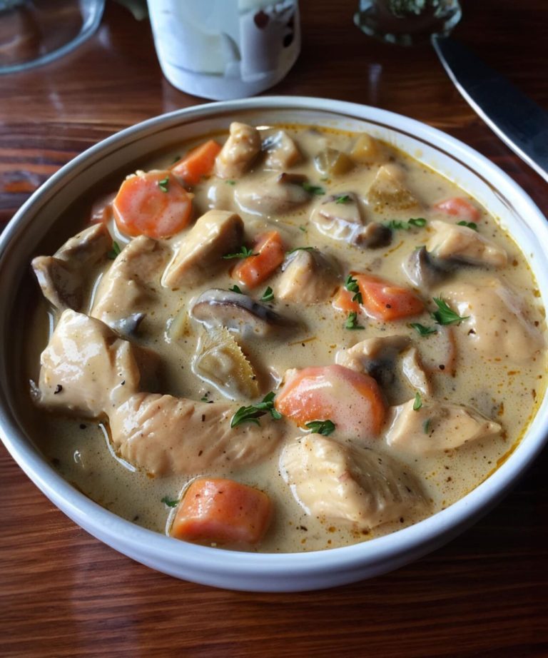 Odnowiony kurczak Blanquette: bez wina, ale pełen smaków