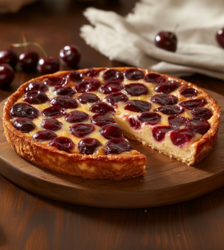 Po prostu wiśniowy Clafoutis