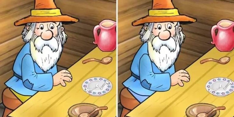 Na obrazie Dziadka są trzy różnice: Znajdź je