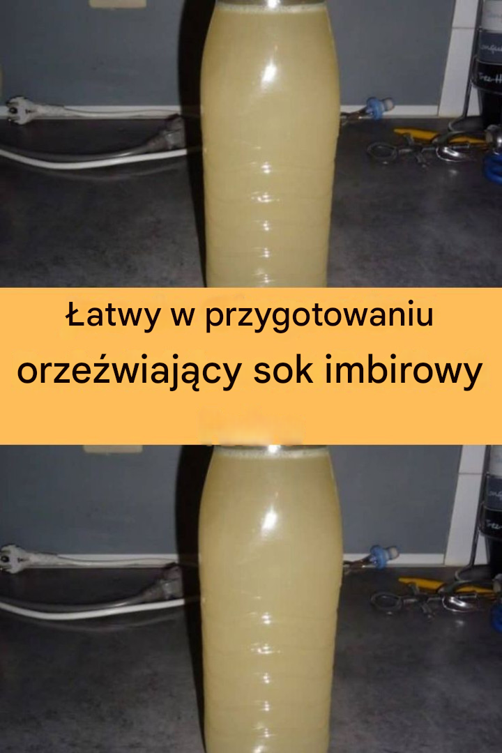 Orzeźwiający sok imbirowy
