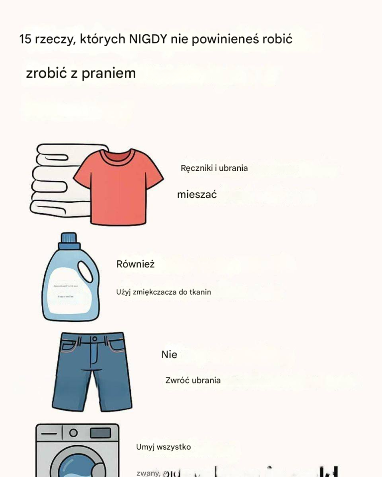 15 rzeczy, których NIGDY nie powinieneś robić z praniem