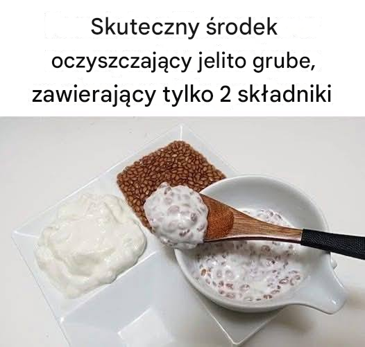 Skuteczny środek oczyszczający jelito grube, zawierający tylko 2 składniki