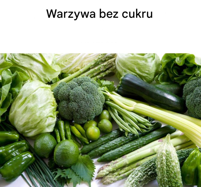 Najmniej słodkie warzywa