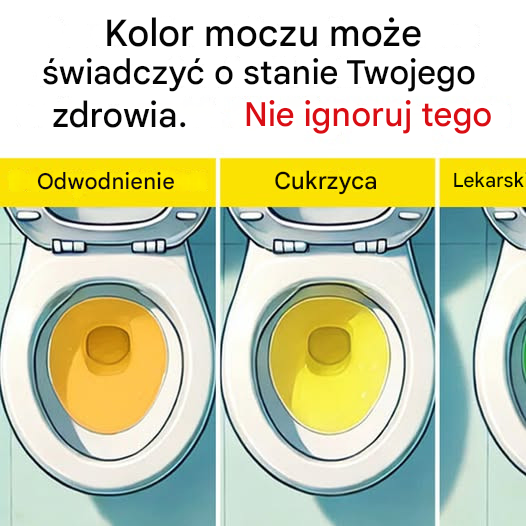 Kolor moczu może być wskaźnikiem stanu Twojego zdrowia