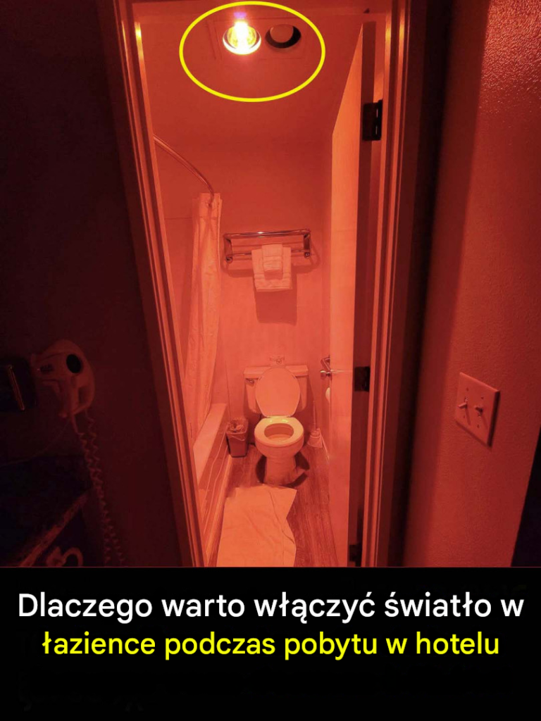 Pozostawienie włączonego światła w łazience podczas snu w hotelu może okazać się wybawieniem