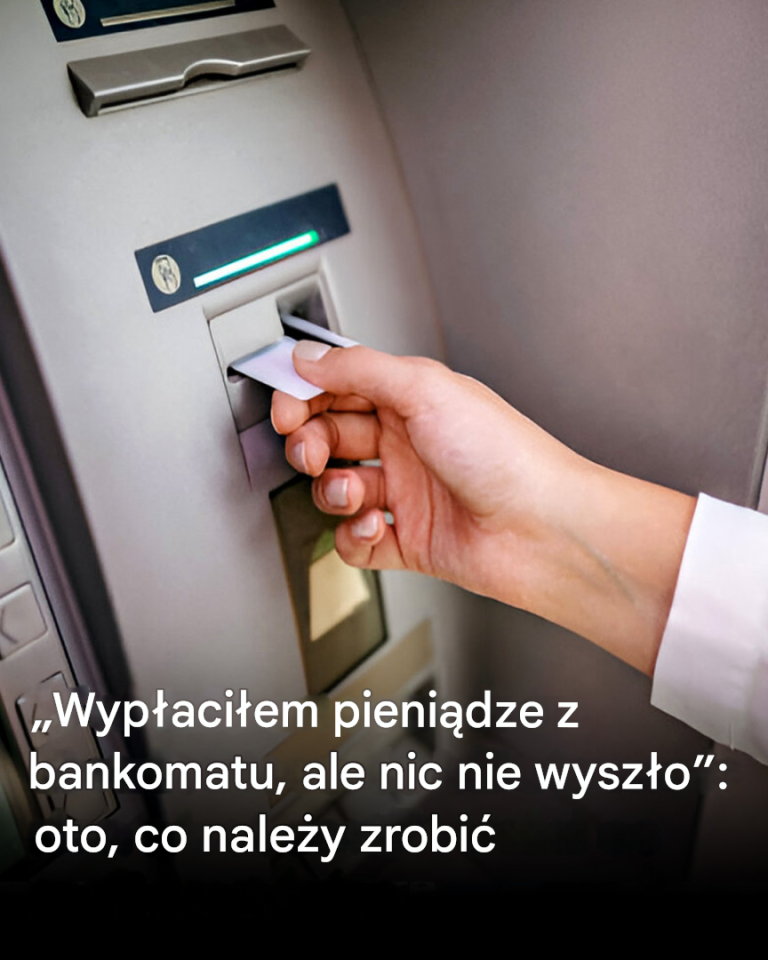 Wypłaciłem pieniądze z bankomatu, ale nie wystawiono mi biletu: oto, co należy zrobić
