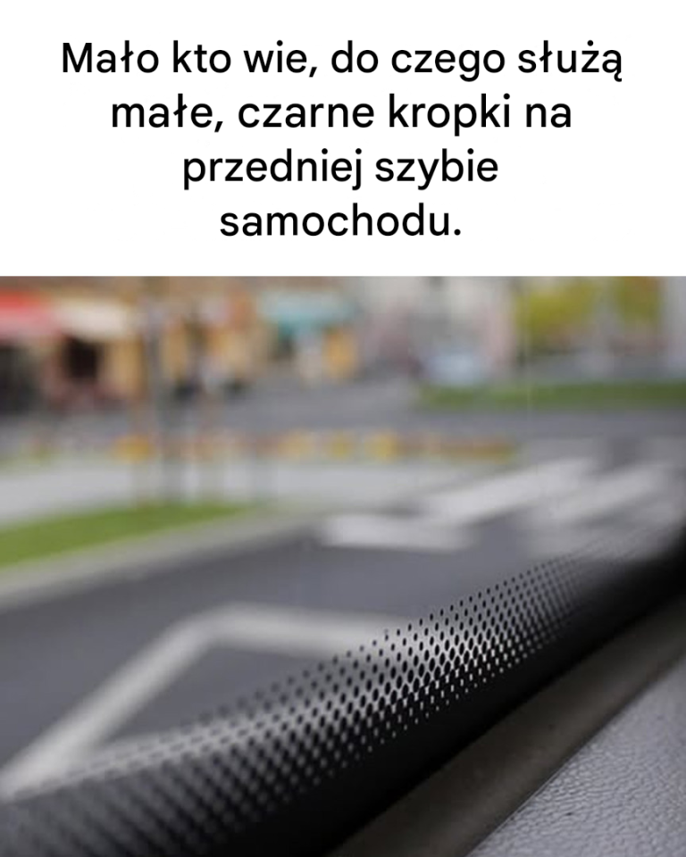 Oto do czego służą te czarne kropki na szybie Twojego samochodu