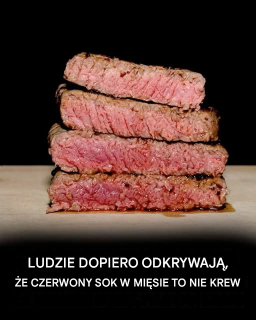 Nie, czerwony płyn w mięsie to nie krew