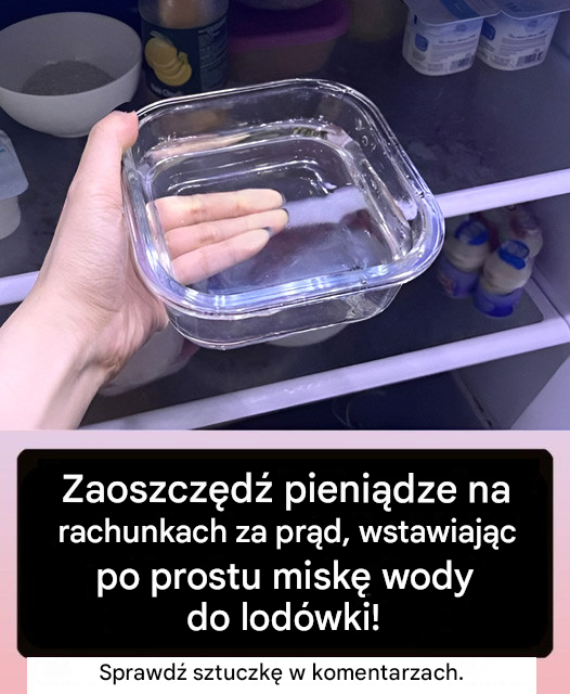 Oszczędzaj pieniądze na rachunku za prąd, wstawiając do lodówki miskę wody
