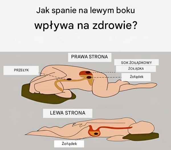 Spanie na lewym boku może przynieść niesamowite korzyści zdrowotne