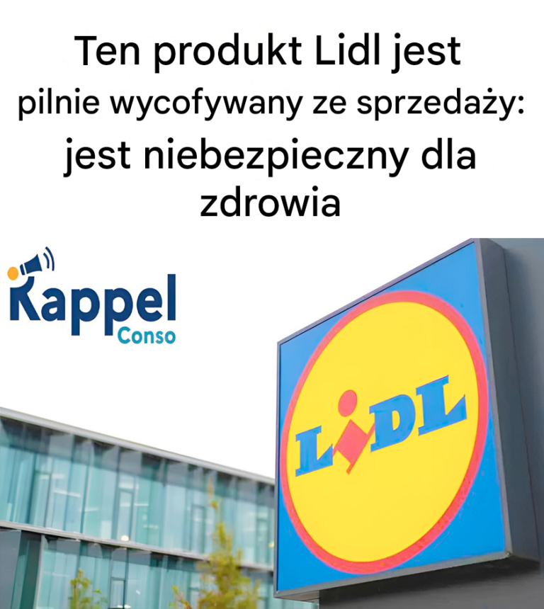 Ten produkt Lidl jest pilnie wycofywany ze sprzedaży: jest niebezpieczny dla zdrowia