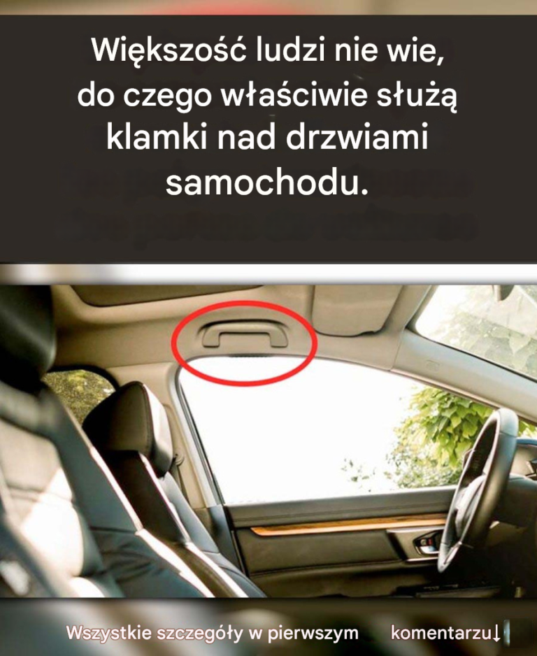 Do czego służą klamki nad drzwiami samochodu?