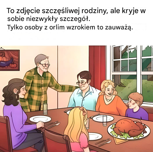 Czy potrafisz znaleźć błąd na zdjęciu jadalni tej rodziny w mniej niż 15 sekund?