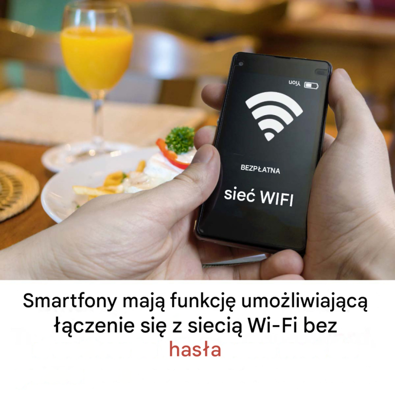 Smartfony mają funkcję umożliwiającą łączenie się z siecią Wi-Fi bez hasła