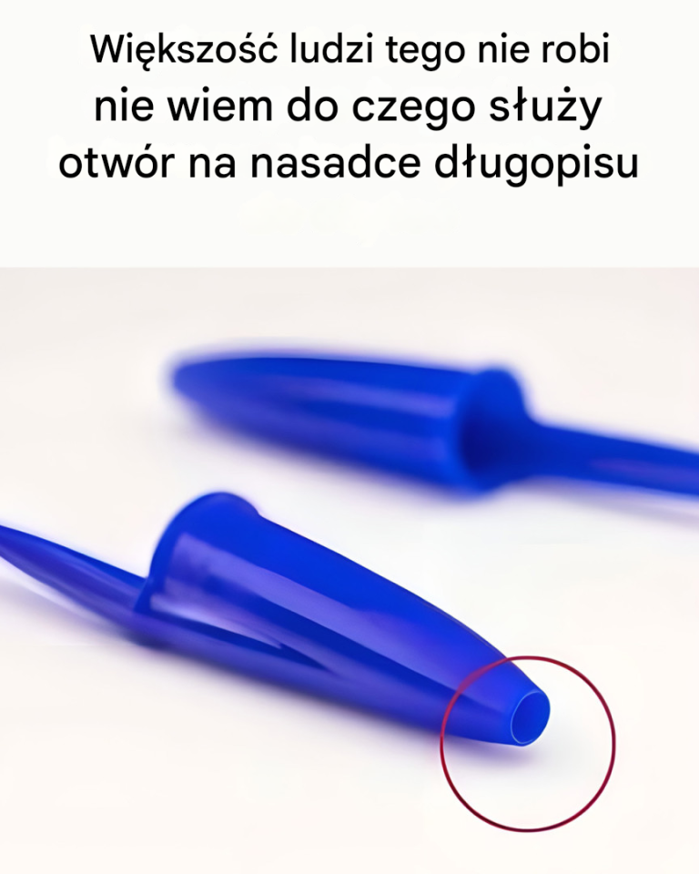 Do czego służy otwór w skuwce długopisu?