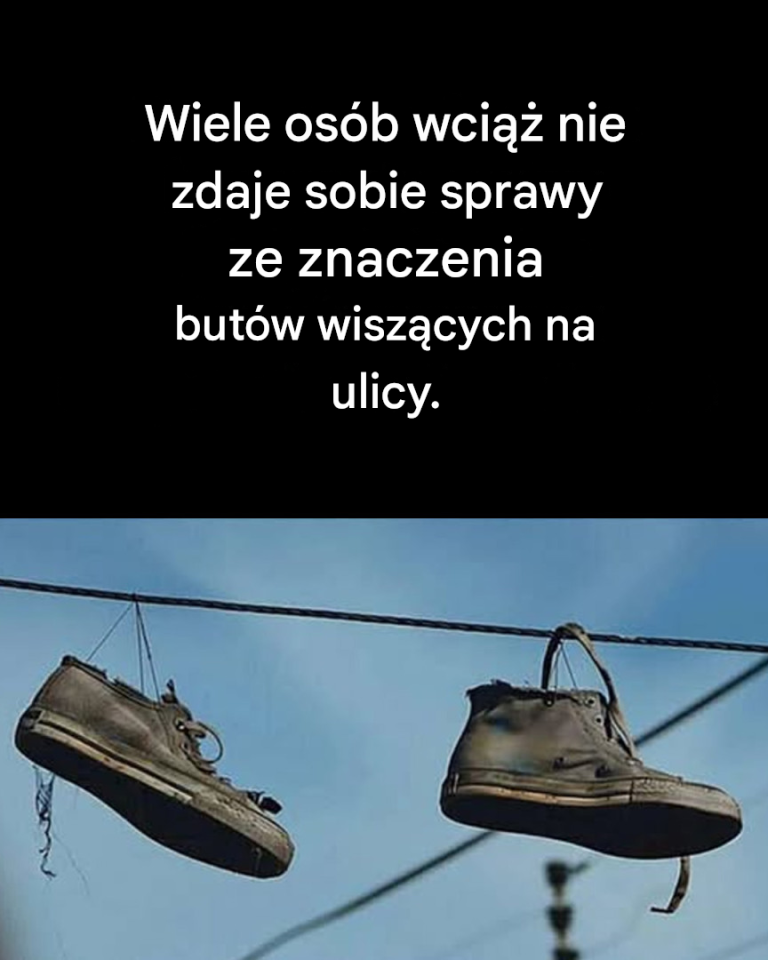 To jest znaczenie butów wiszących na linii energetycznej