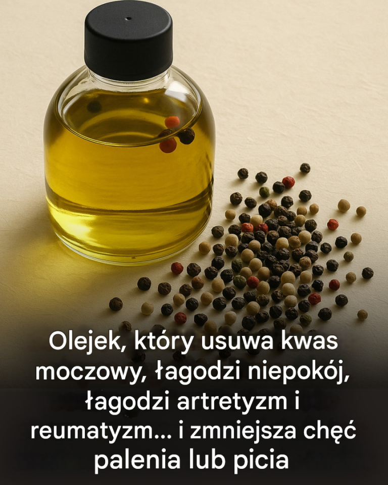 Naturalny olej o wielu zaletach: obniża poziom kwasu moczowego, łagodzi lęk, łagodzi artretyzm i reumatyzm, pomaga w walce z uzależnieniami