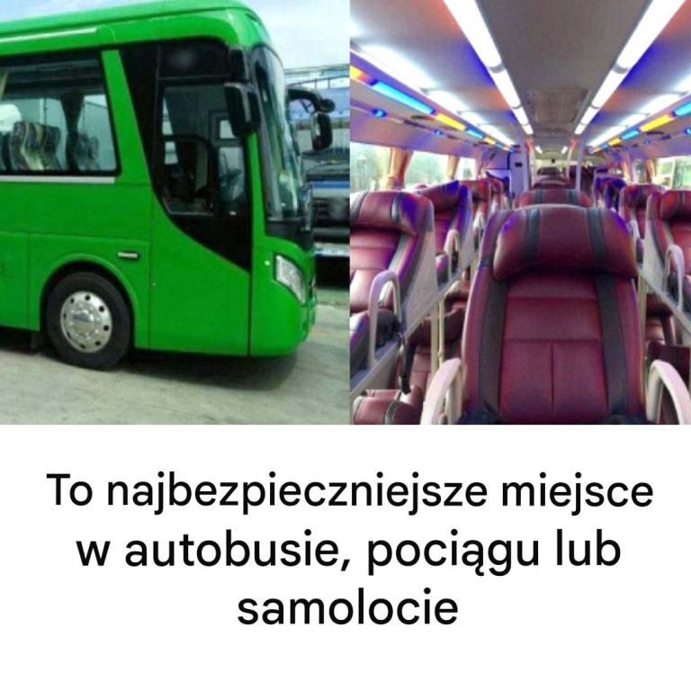 Które miejsce w autobusie, pociągu i samolocie jest najbezpieczniejsze?