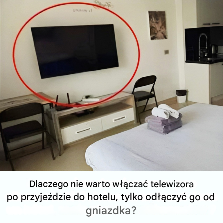 Chroń swoją prywatność wyłączając telewizor po przybyciu do hotelu