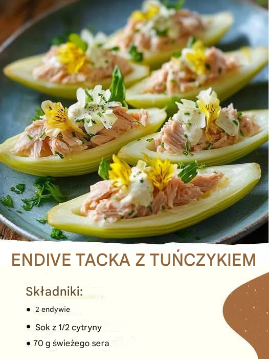 Tacki z endywią i tuńczykiem