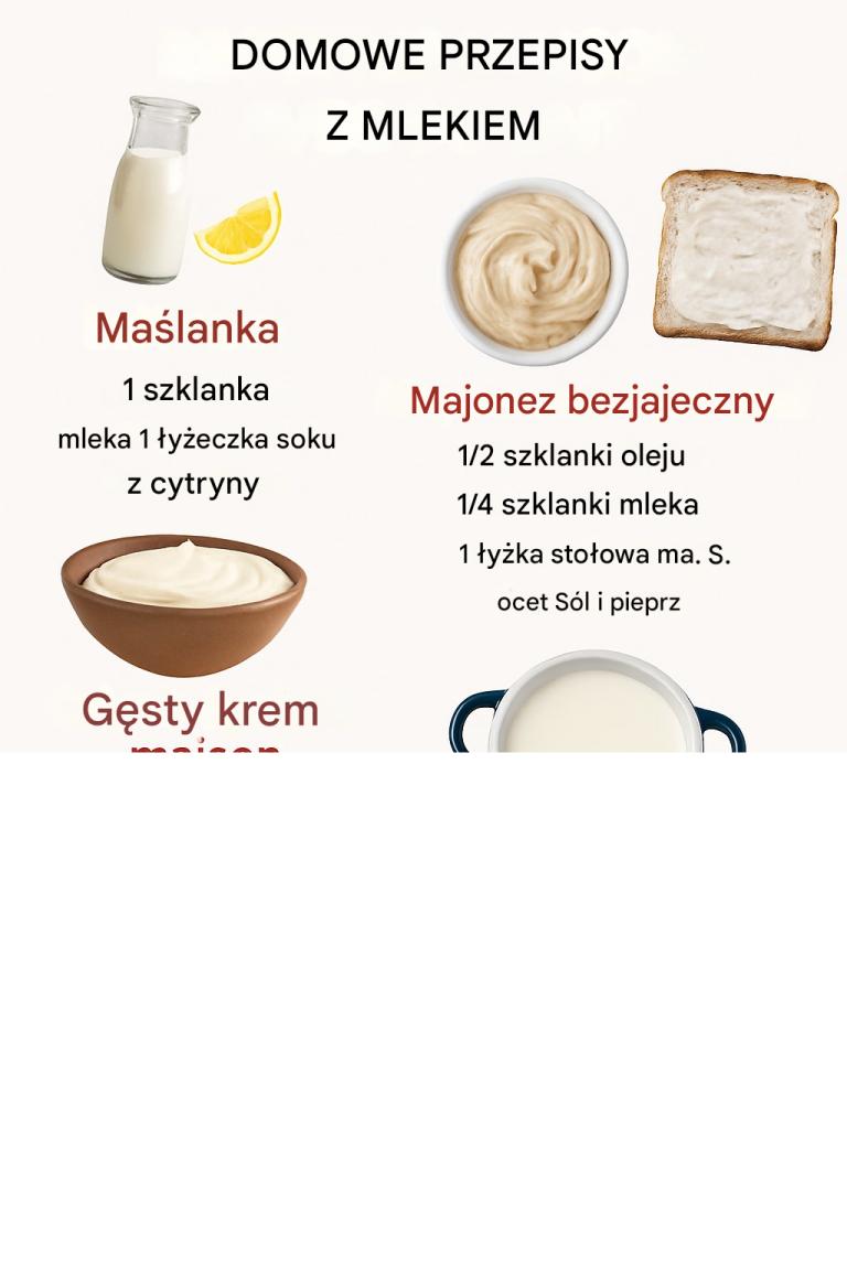 Domowe kremowe pyszności: maślanka, majonez bezjajeczny i serek śmietankowy »