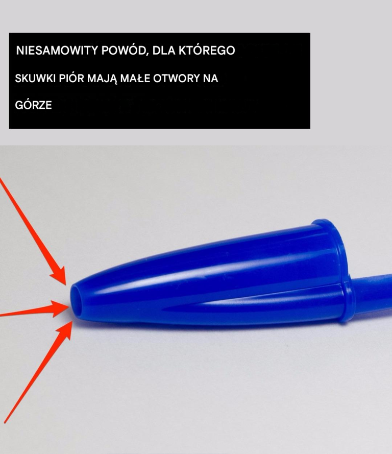 Zaskakujący powód, dla którego nasadki długopisów mają małe dziurki u góry