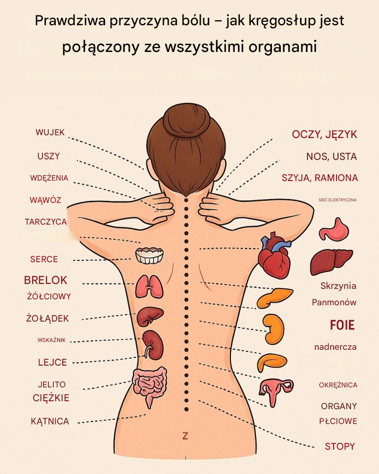 Prawdziwa przyczyna bólu – jak kręgosłup jest połączony ze wszystkimi organami…