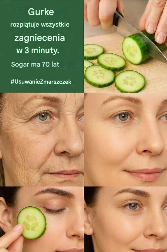 Chłodząca moc ogórka: naturalne podejście do redukcji zmarszczek