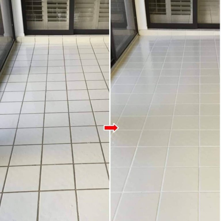 Jak usunąć czerń ze spoin w podłodze.
