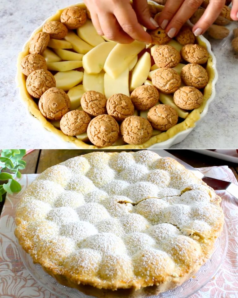 Tarta amaretti i jabłkowa