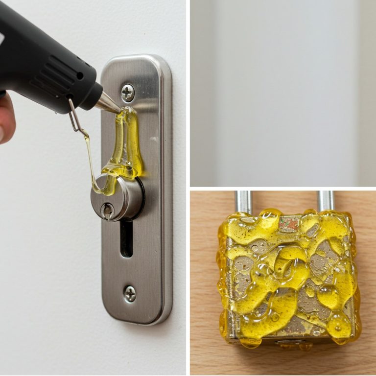 Nałóż na zamek tubkę gorącego kleju – zaoszczędzisz sobie tej niedogodności.