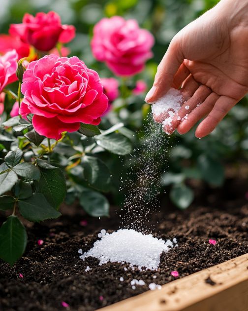 Dlaczego moja ciotka zawsze dodaje ten zaskakujący składnik do swojego ogrodu różanego w czerwcu