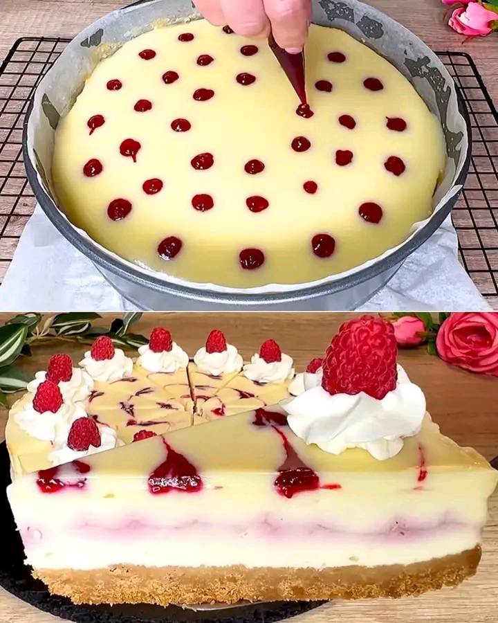 Sernik z malinami i białą czekoladą: przepis na nieodparty deser