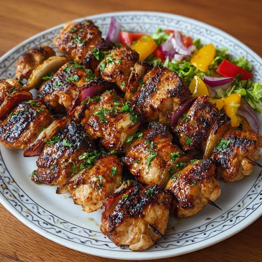 Meksykańskie szaszłyki z kurczaka