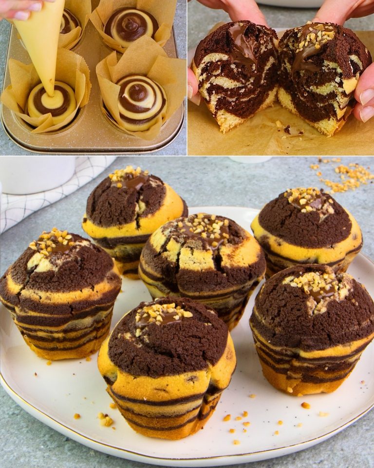 Muffinki dwukolorowe – imponująca i smaczna uczta w jednej porcji