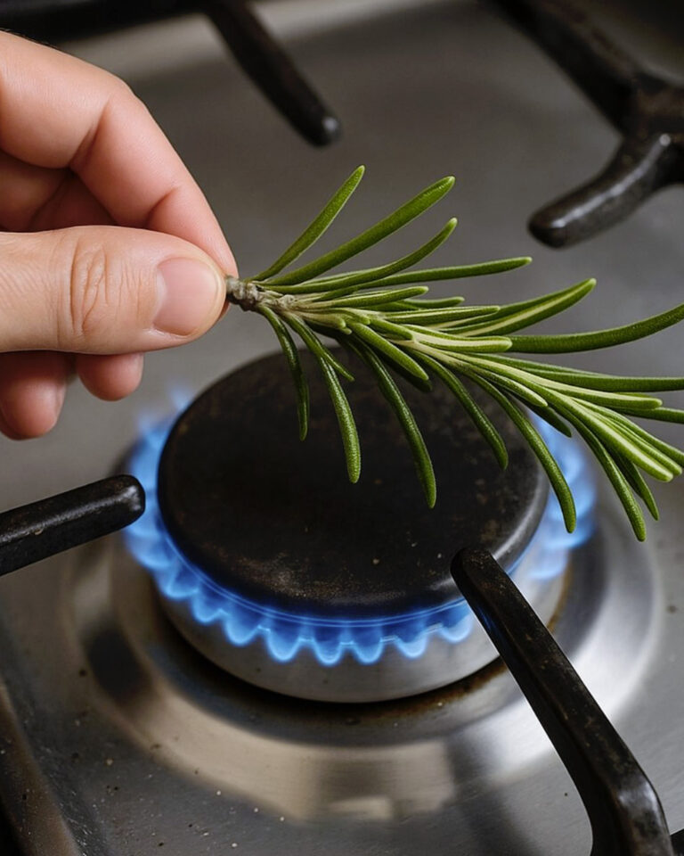 Spal trochę rozmarynu w domu, a po 10 minutach podziękujesz mi za efekty