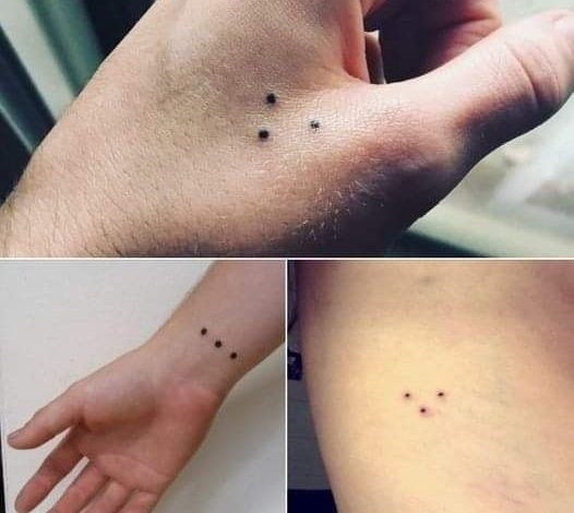 Jeśli zobaczysz kogoś z tatuażem przedstawiającym trzy kropki, uciekaj jak najdalej.