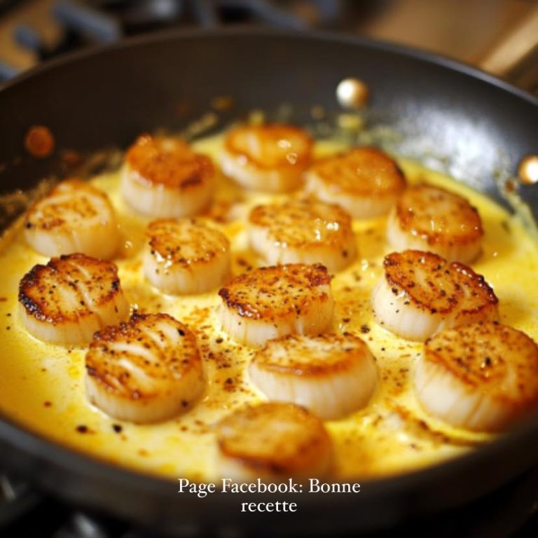 Przegrzebki z kremem szafranowym (dla 4 osób)