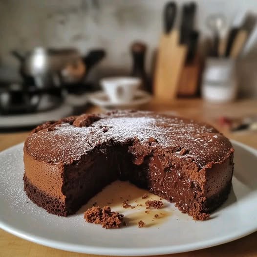Szybkie ciasto czekoladowe z polewą