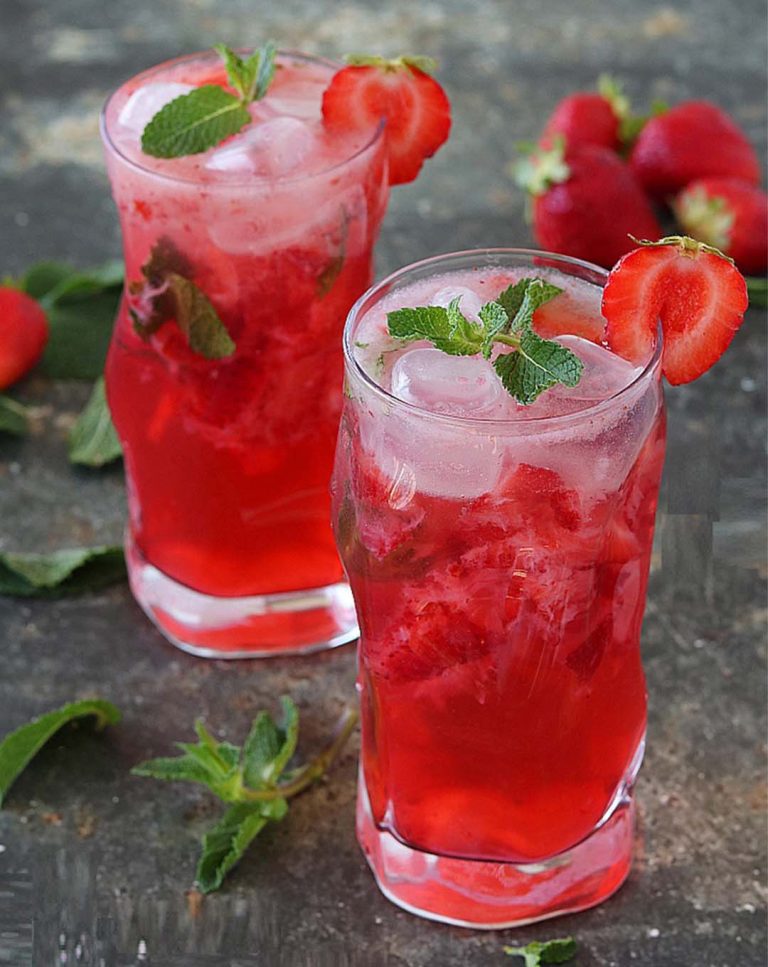 Przepis na orzeźwiające mojito truskawkowe