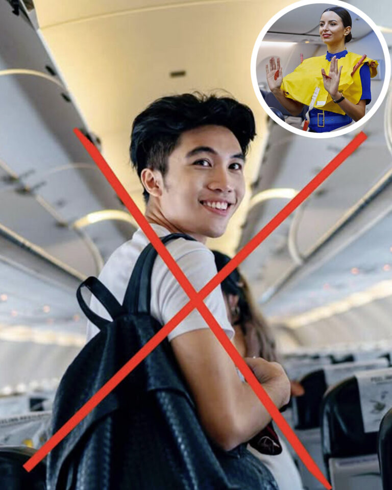 Dlatego też nie należy nosić koszulki na pokładzie samolotu, wbrew zaleceniom stewardesy.