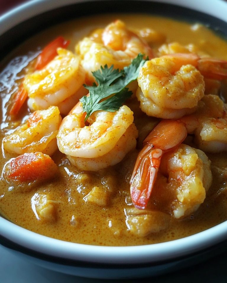 Curry z krewetkami i mlekiem kokosowym