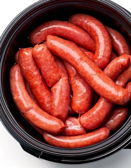 Włóż surowe włoskie kiełbaski do wolnowaru z tymi 3 składnikami. Kolacja nigdy nie była łatwiejsza.