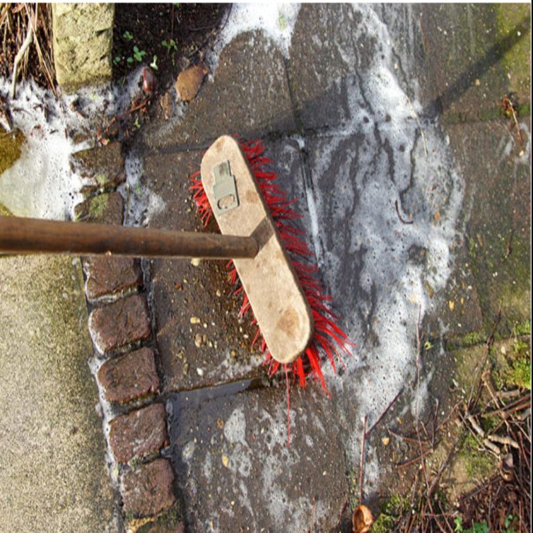 Jak trwale usunąć zielone osady i mech w ogrodzie: nie używaj octu czyszczącego