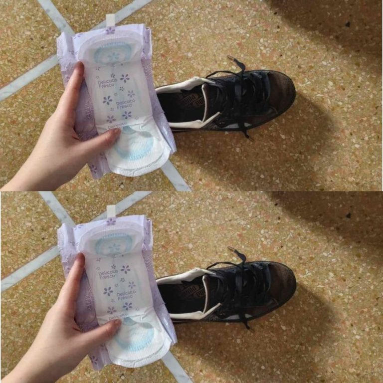 Wkładasz tampon do butów, a to, co się dzieje później, jest nieoczekiwane