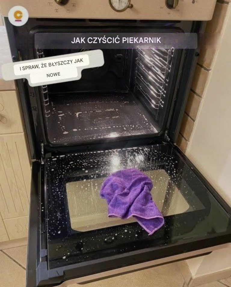 Sprytny trik na czyszczenie piekarnika podczas snu