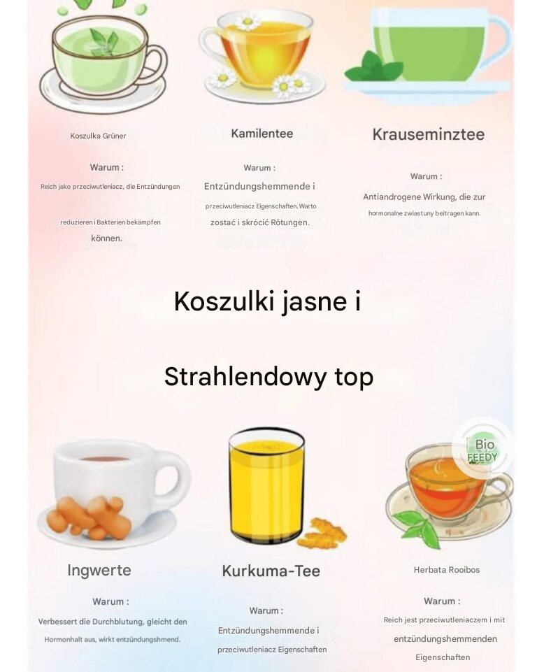 Herbaty dla czystej, promiennej skóry